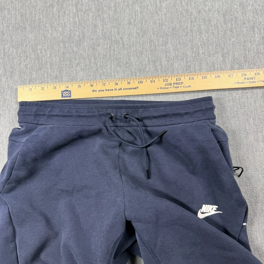 Nike Shorts Mens Small Blue Sportswear Tech Fleece Drawstring Athletic Gym Sweat